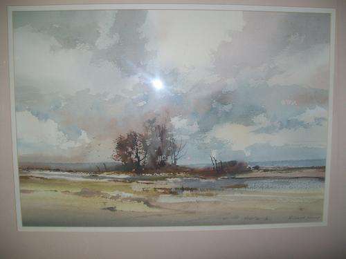 RICHARD RENNIE (1932 -   ) Landscape Original Watercolour