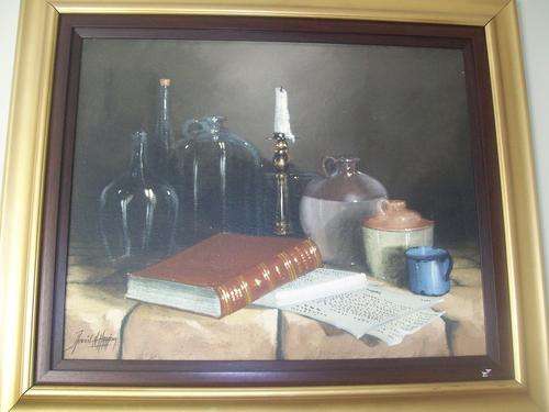HERRING, DENZIL (1940 - 2008) OIL ON BOARD, Still Life.