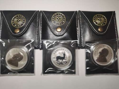 2017 Silver Krugerrand 1 Oz  50th Anniversary -Premium Uncirculated in Capsule, Pouch ,Certificate