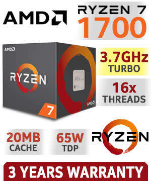 AMD Ryzen 7 1700 Base 3.2 boost 3.8 Ghz