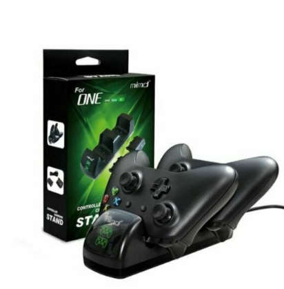 XBOX ONE DUAL REMOTE CHARGING DOCK+2 RECHARGABLE XBOX BATTERES #SPECIAL IMPORT