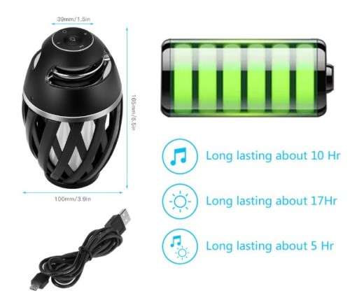 ASTHETIC FLAME BLUETOOTH SPEAKER !!(LED COLOR CHANGING LIGHT)(SEE DESCRIPTION!!)