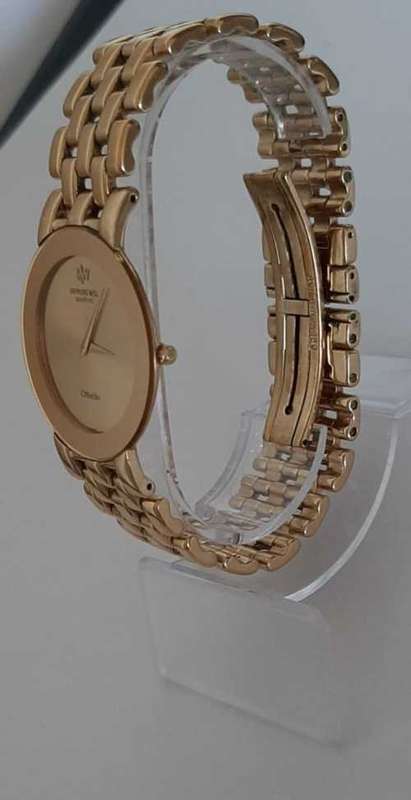 RAYMOND WEIL OF GENEVE OTHELLO EXCLUSIVE(VERY RARE)  18K YELLOW GOLD ELECTROPLATED