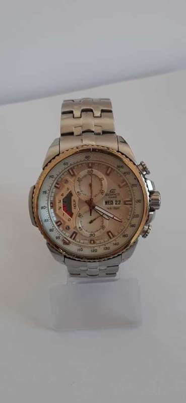 CASIO EDIFICE CHRONOGRAPH MENS WATCH,WR100 (VERY GOOD CONDITION) TACHYMETER