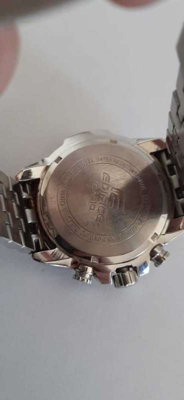 CASIO EDIFICE CHRONOGRAPH MENS WATCH,WR100 (VERY GOOD CONDITION) TACHYMETER