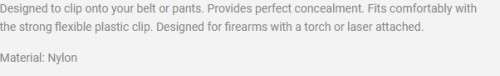 NYLON GUN HOLSTER (PISTOL) FOR 9MM OR GAS GUN