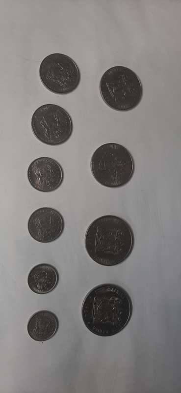 SOUTH AFRICA ANTIQUE COIN COLLECTION FROM 10C -R1 FULL SET