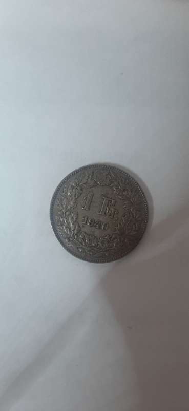 1940 SILVER 1 FRANK COIN (RARE)