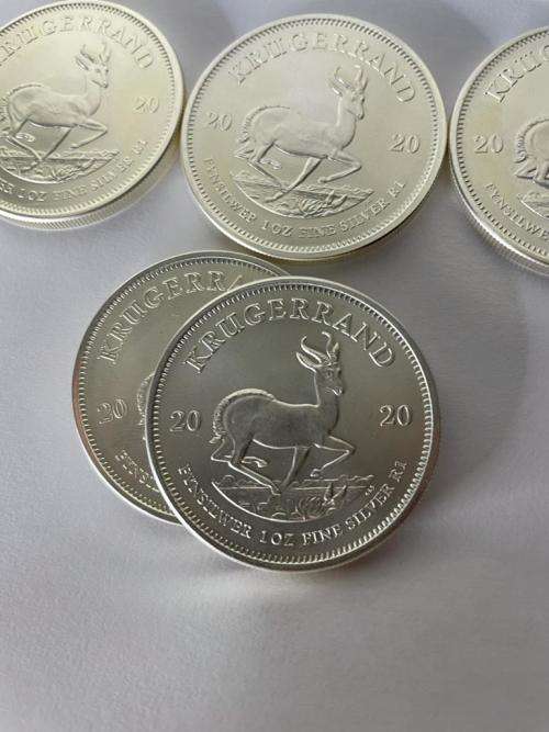 SILVER KRUGERRAND 1OZ UNCIRCULATED .999 FINE SILVER COIN