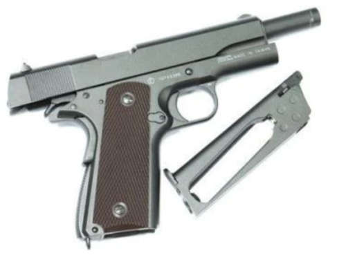 KWC -Supercat 1911 Bundle (Fully Metal co2 semi-auto Blowback pistol) Including bottle of BB and gas