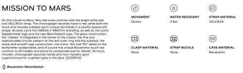 OMEGA X SWATCH MOONSWATCH (MISSION TO MARS)
