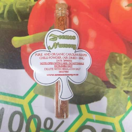 Carolina Reaper Organic Powder - 8ml Glass Vile