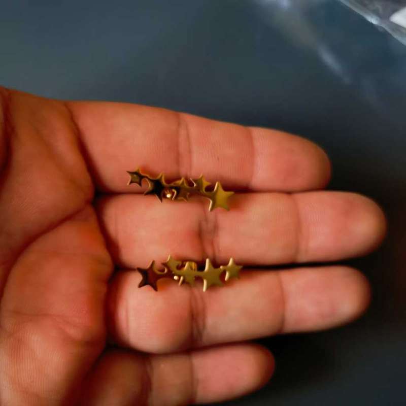 Stars Ear Studs Pair