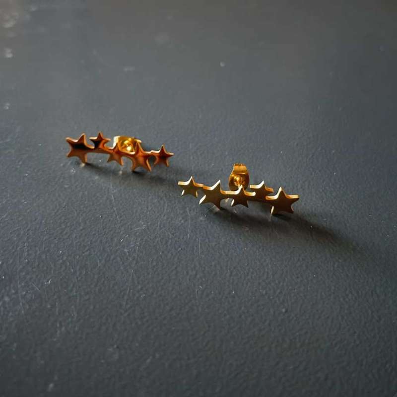 Stars Ear Studs Pair