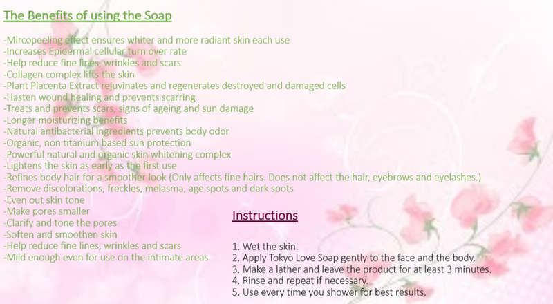Japanese Beauty Soap - Love Soap - Premium (Whitening, Anti-Aging, Scars, Pores, Collagen, Peeling)