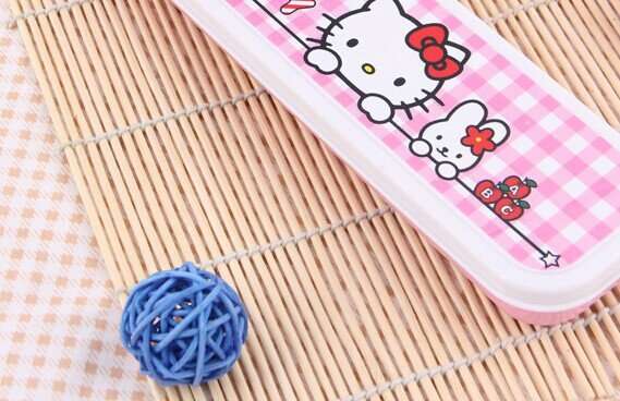 Hello Kitty Lunch Cutlery Set (Fork, Spoon and Chopstick)