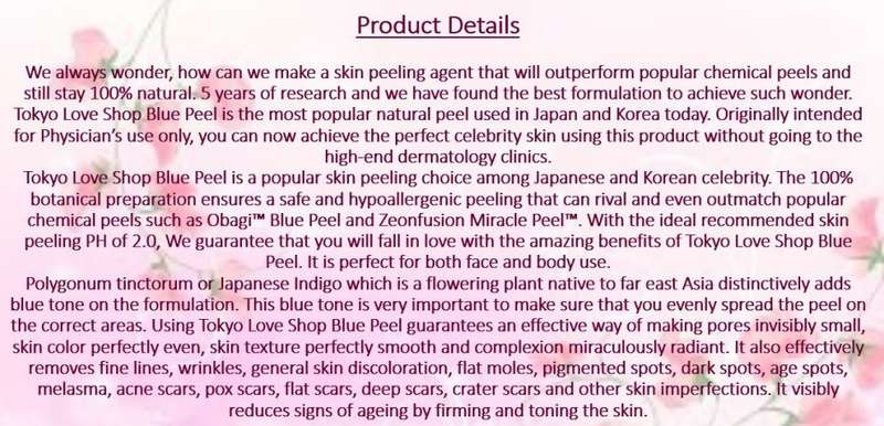 Japanese Blue Peel (Obagi, Zenofusion) - Face and Body