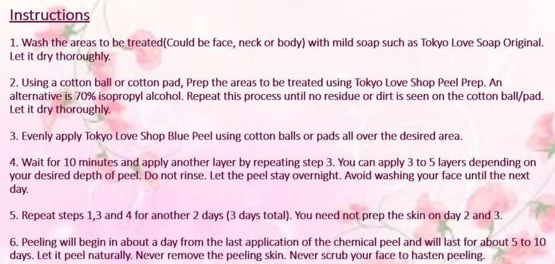 Japanese Blue Peel (Obagi, Zenofusion) - Face and Body