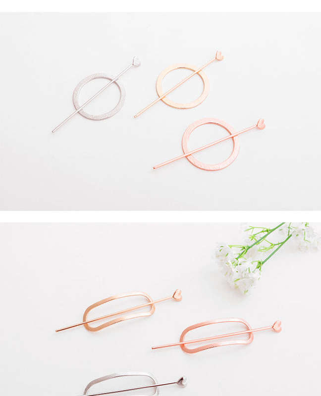 Korean Hair Accessories; Bun Stick; Gold Circle with stick