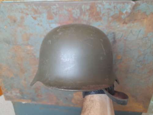 Old South Afrifan Metal Riot Helmet circa 1970