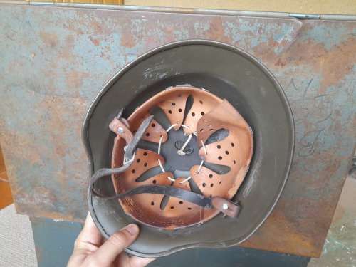 Old South Afrifan Metal Riot Helmet circa 1970
