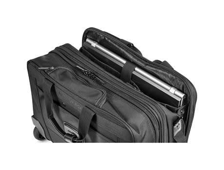 Alex Varga Truman Tech Trolley Laptop & Cabin Bag With Lock - Black