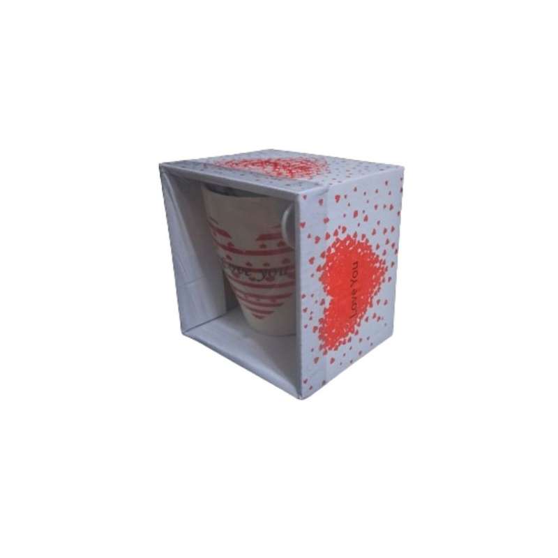 I love you Gift mug and spoon- white