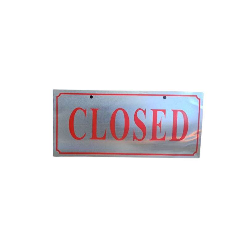 Adhesive Metal signage-Open/Closed