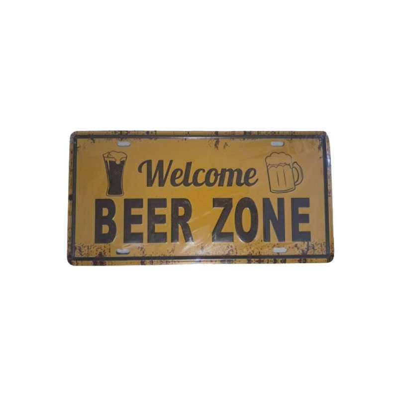 Beer Zone Metal Poster - Wall Art