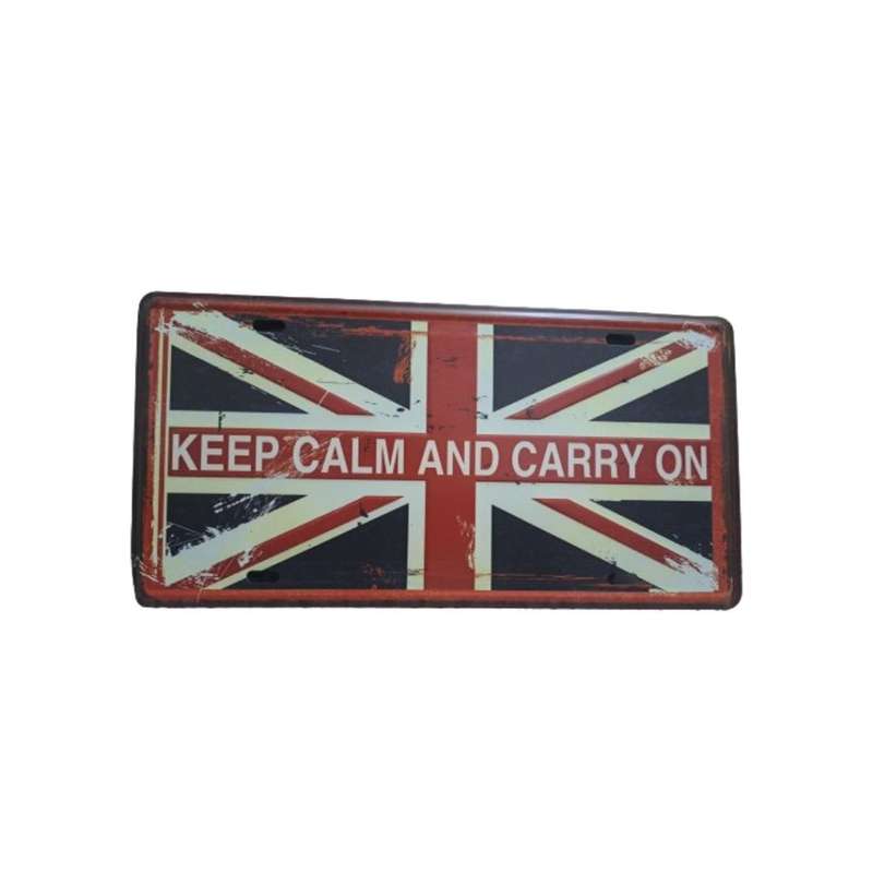 Keep Calm and Carry On- Metal wall art