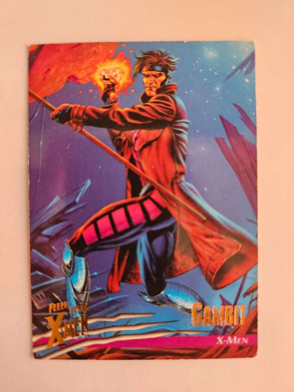 Gambit trading card. X-men fleer ultra