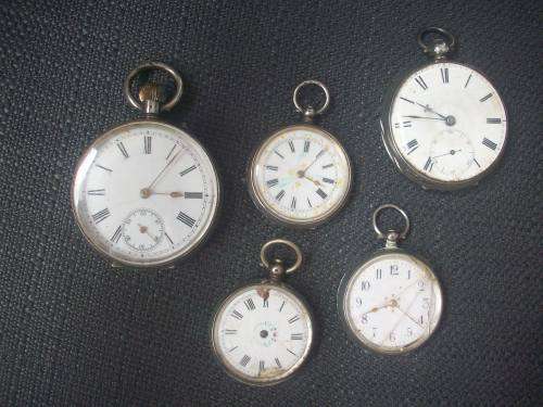 Sterling vintage Fob watches x 5! Take all for R 1200!!