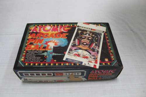 Vintage TOMY Atomic Arcade Pinball machine - desktop - working!!