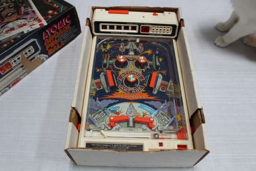 Vintage TOMY Atomic Arcade Pinball machine - desktop - working!!