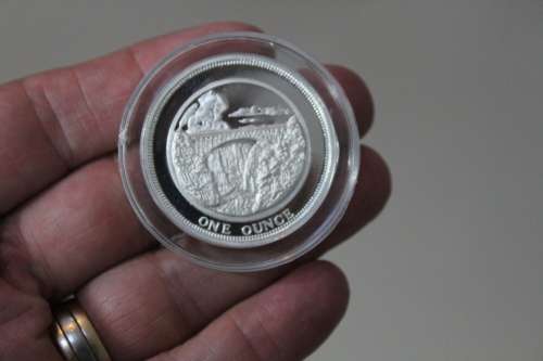Silver 1oz Proof coin - encapsulated