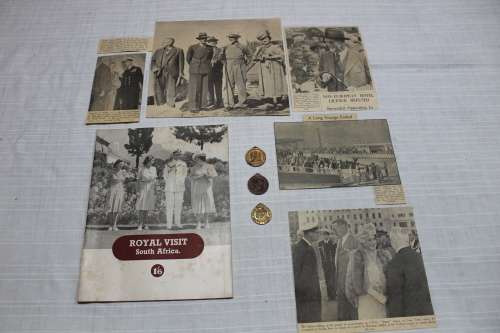 Royal visit 1947 - 3 medallions PLUS the booklet!