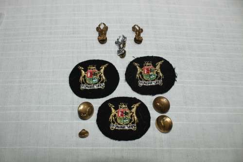 Mixed military badges and buttons - take all for R 75!