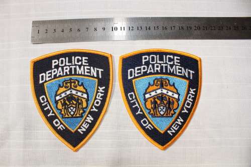 New York Police Department GENUINE patches x 4!!
