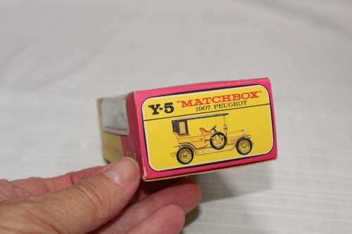Lesney Matchbox No. Y5 - 1907 Peugeot - in original box!