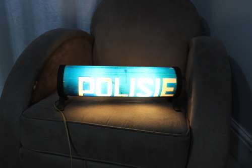 for : Col-H ONLY! Police 'stuff'! Very rare police light - working!