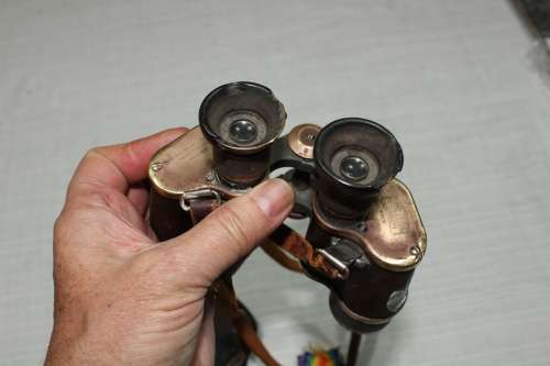 WW1 `bundle` - German, Carl Zeiss Binoculars, Luger holster and a WW1 Victory medal