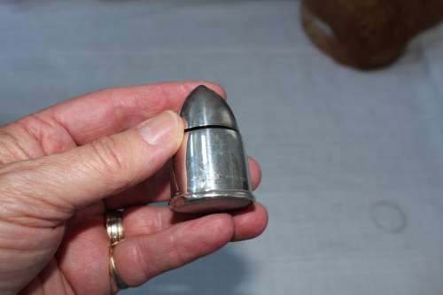Sterling `travel` candle holder!....very different!
