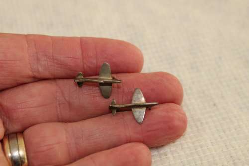FOR Katschmarek ONLY! WW2 Sweetheart Spitfire plane brooches x 2!!!