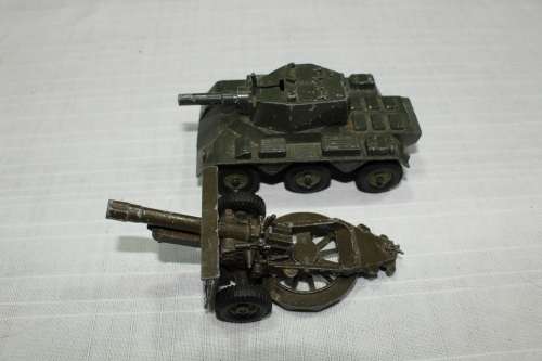 The Crescent Toy Company - Field Gun and Saladin Armoured Car - see below.....