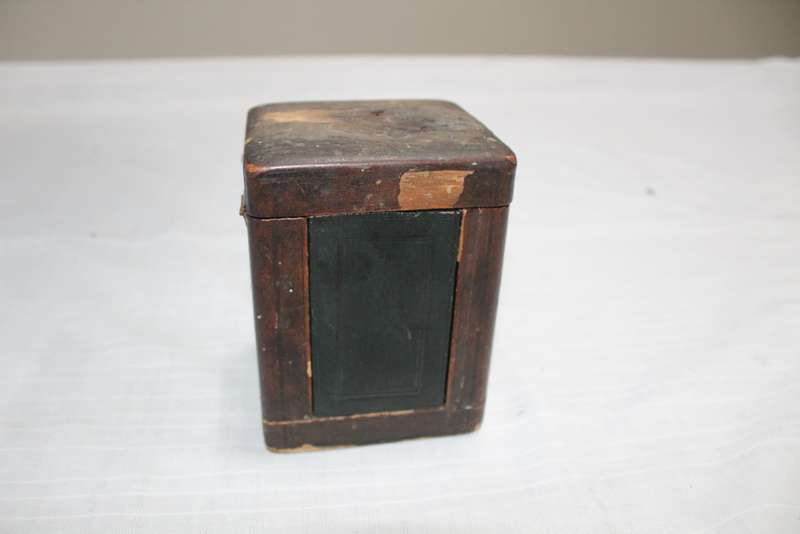 Brass Carriage Clock in travel box, with key and working