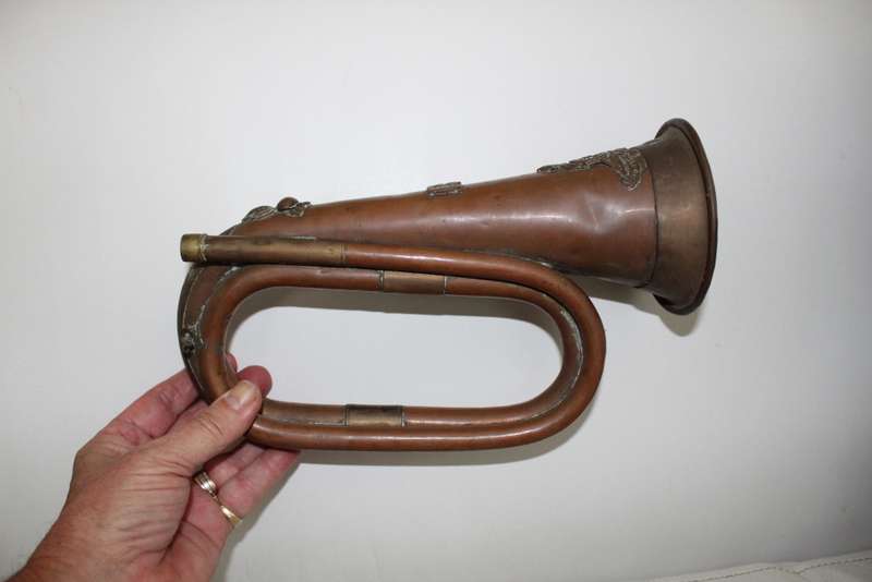 Royal Artillery Brass and copper bugle. Reason for low price below.....