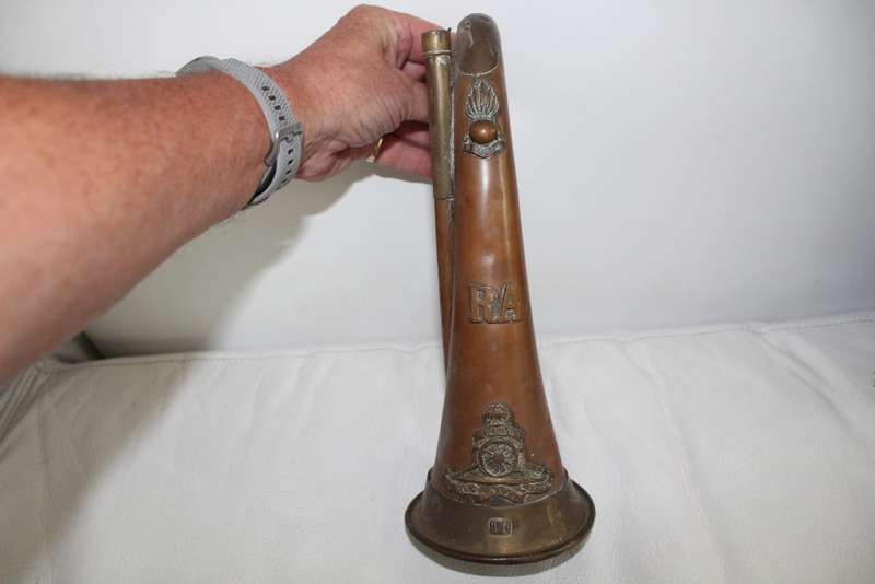 Royal Artillery Brass and copper bugle. Reason for low price below.....