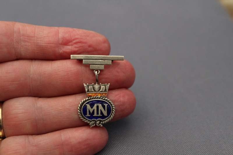 Sweetheart brooch - Merchant Navy, Sterling silver.....