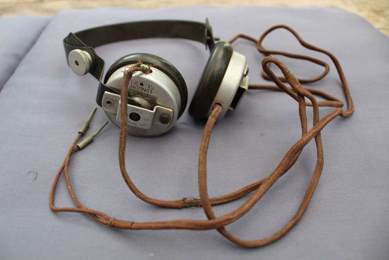 Military radio headset (WW2?) - T.M.C. London