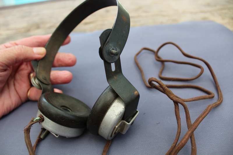 Military radio headset (WW2?) - T.M.C. London